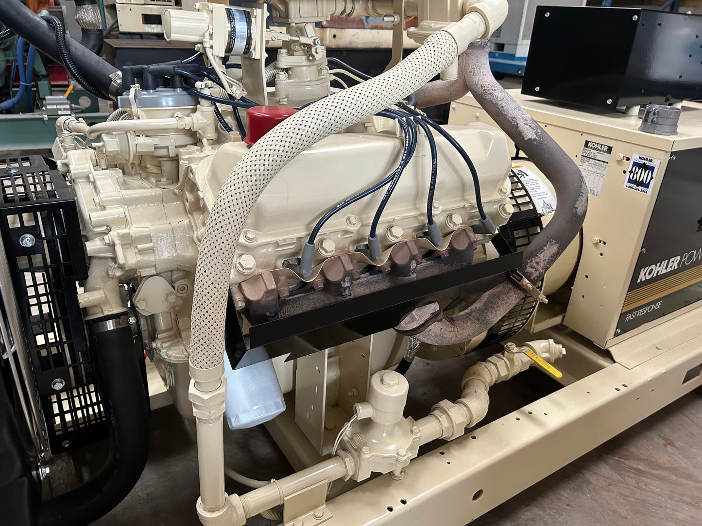 50KW Kohler Generator 778 Hrs Natural Gas/LP 3PH 50RZ282 TESTE