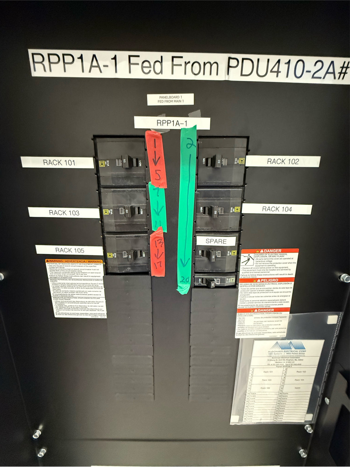 APC 250A Galaxy RPP P9EAGAFZ1 240V 3ph 60hz Branch Circuit Monitoring Slim Style(SKU: 111081)