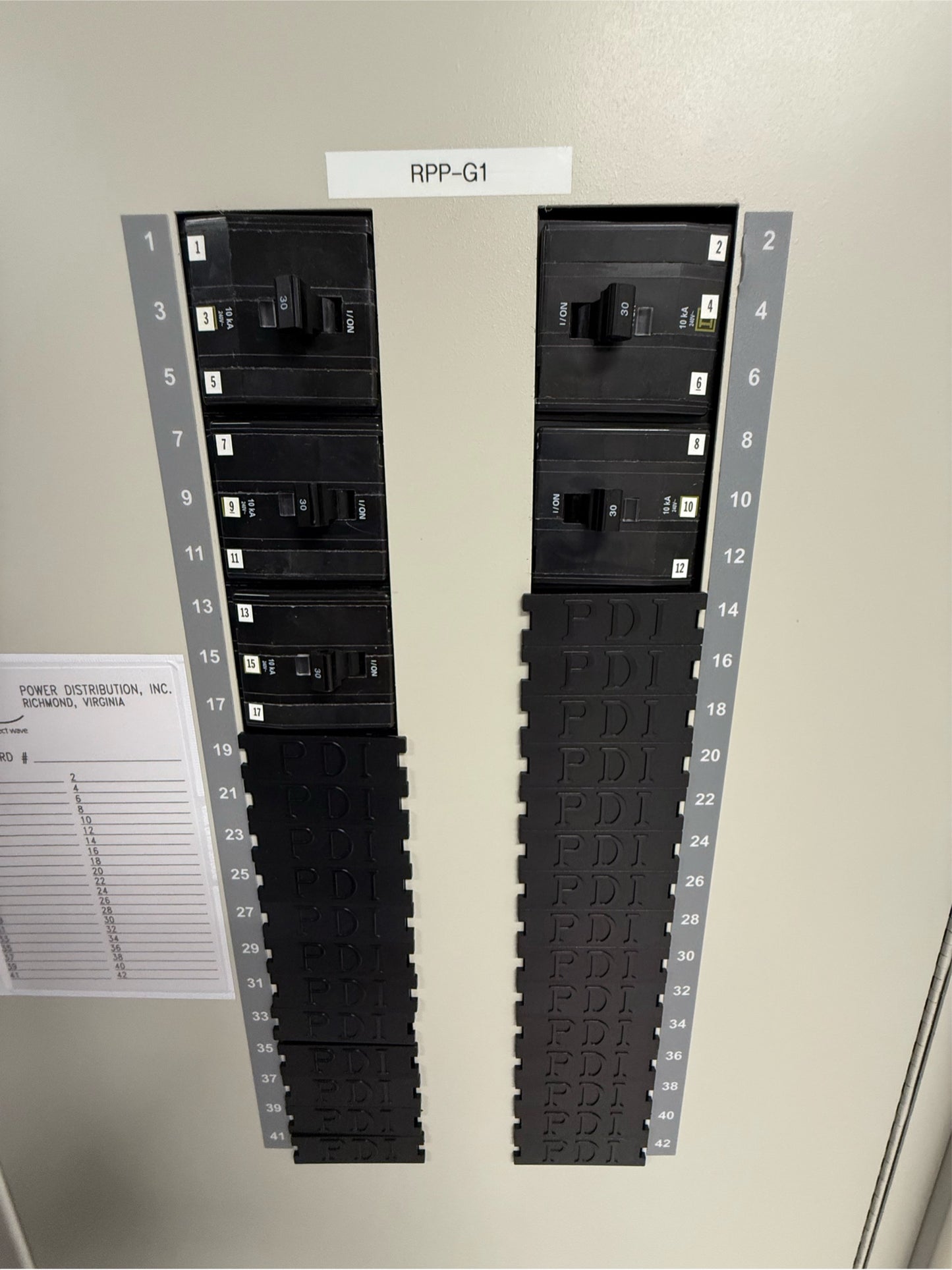 PDI RPP 225A main (2) 30A Square D Breakers (10)(SKU: 111077)