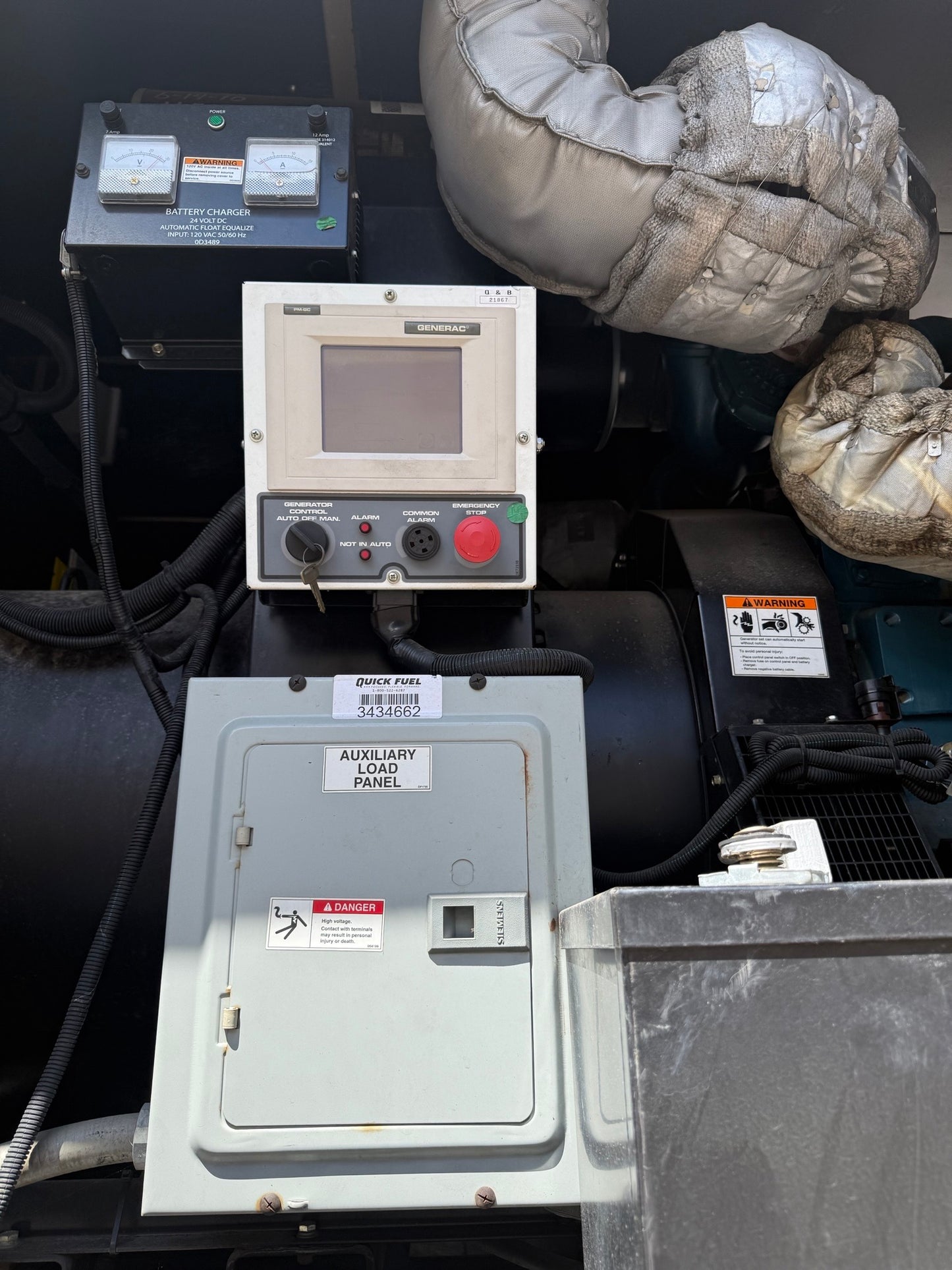 Generac 500kW Diesel Generator SD0500 277/480V 3 Phase Daewoo P180LE 792Hrs