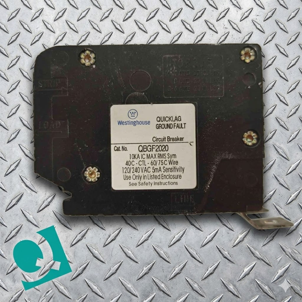 Westinghouse 2 Pole Circuit Breaker 20A 120/240VAC QBGF2020 (109421)