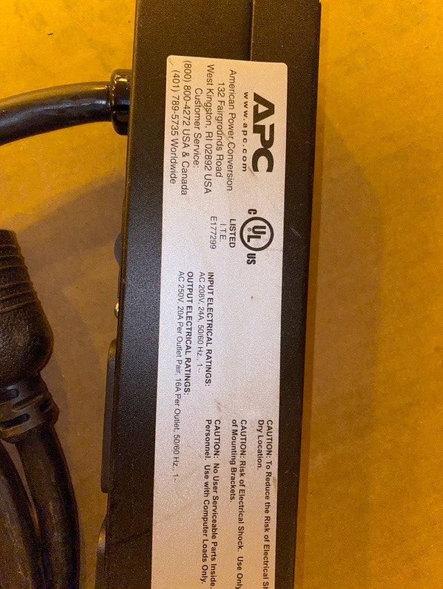 *Pickup Only* Lot of 10 AP9570 Rack Power Distribution Unit PDU 30A 208V C19 NEMA L6(S6LLST0999)