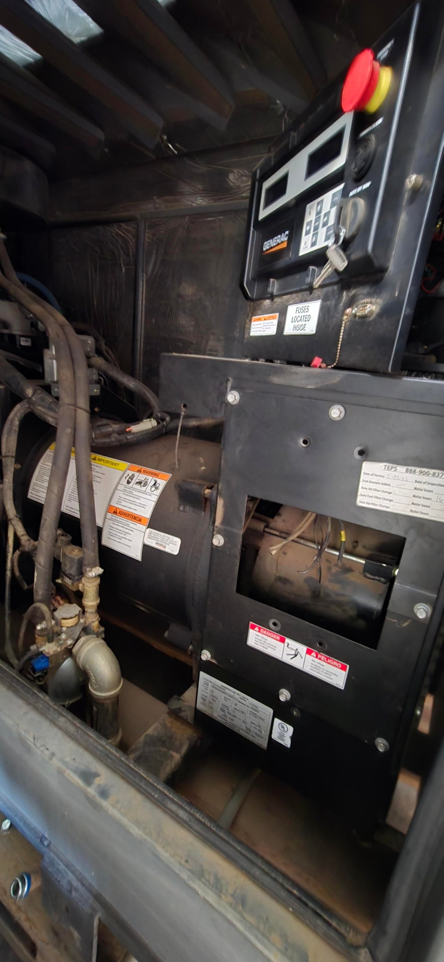 Generac 50kW Diesel Standby Generator 1 Phase Model SD0050 2014 Industrial