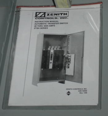 Zenith ZTSM40BC-2 Automatic Transfer Switch 400A 120/240V 1PH NEMA 1 ATS New Surplus