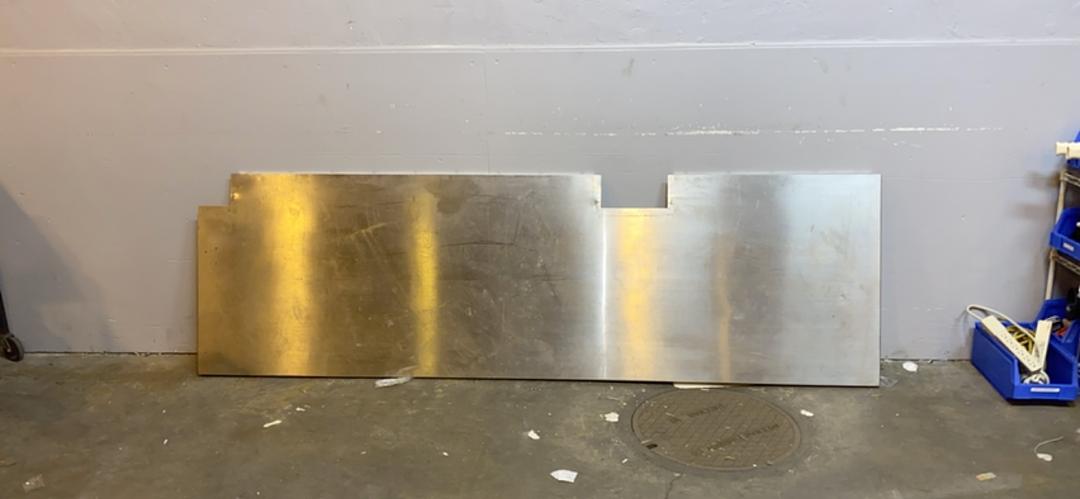 102x31x2" Stainless Steel Countertop Lab Worktop (S6LLST5553)