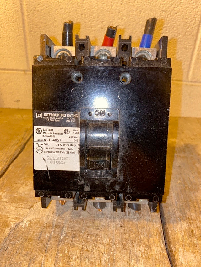 150A Square D L-4857 Circuit Breaker Q2L3150