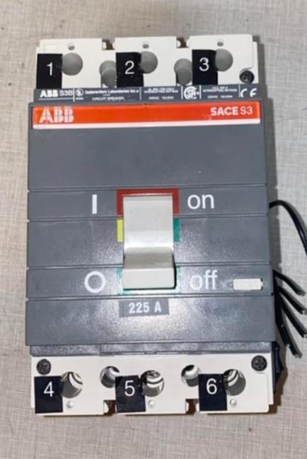 ABB 225A S3 Circuit Breaker AE09047073(S6LLST4587)