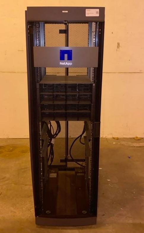 42U NetApp Server Rack Both Doors 1 Side