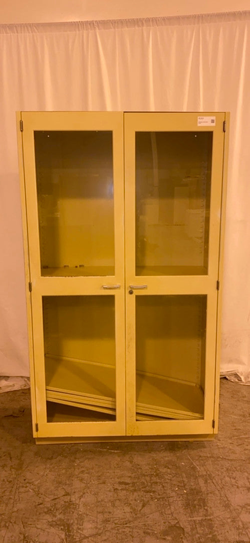 48x22x84 Tall Glass Lab Storage Cabinet Casework(S6LLST2946)