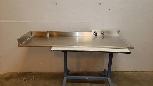 6' Stainless Steel Sink Top w/ Fixtures & Backsplash(S6LLST10116)