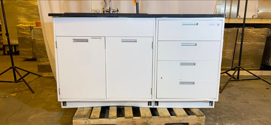 61x30x36" Fisher Hamilton Casework Bench w/ Sink(S6LLST2653)