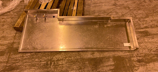 73x30x5 Stainless Steel Countertop with gas fittings on left(S6LLST2875)