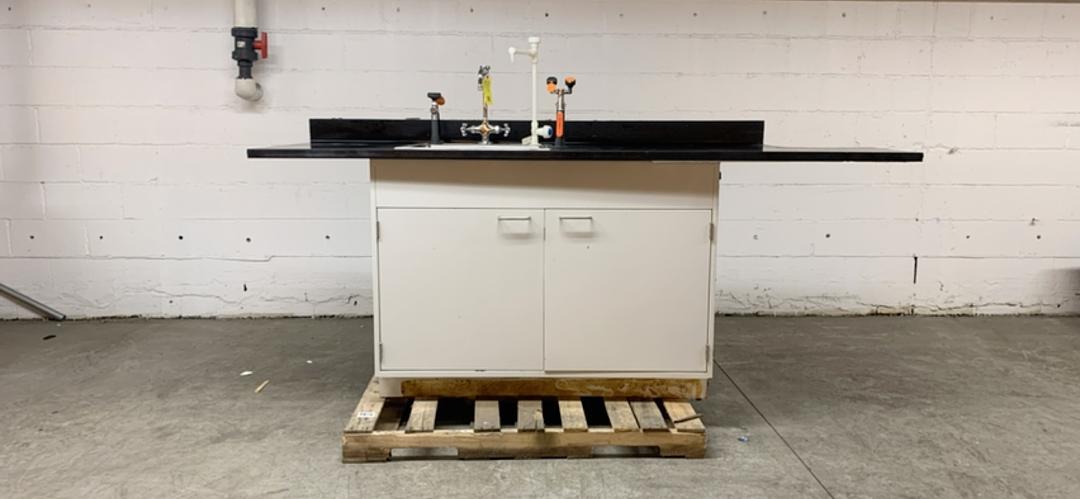 90"x30" Jamestown Epoxy Sink w/ Fixtures Eyewash Hose(S6LLST2289)