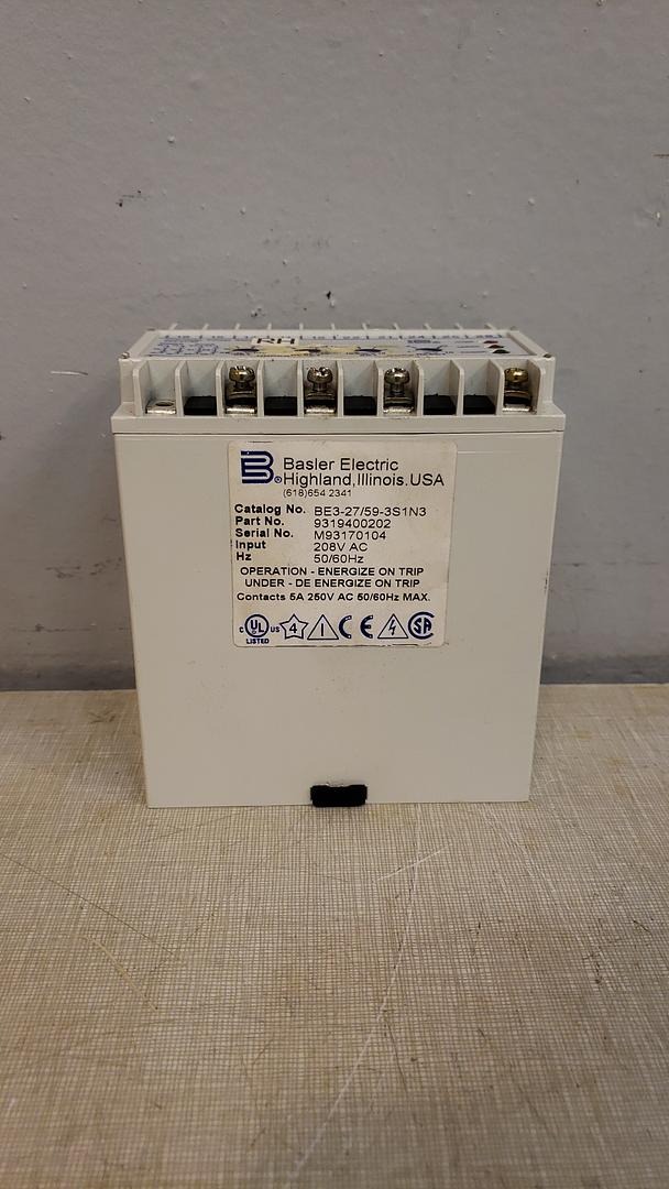 Basler Electric BE3-27/59-3S1N3(S6LLST9014)