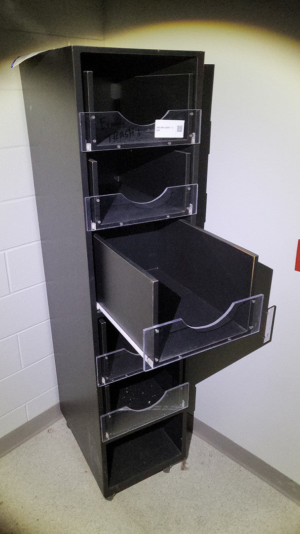 Black rolling cart(S6LLST1981)