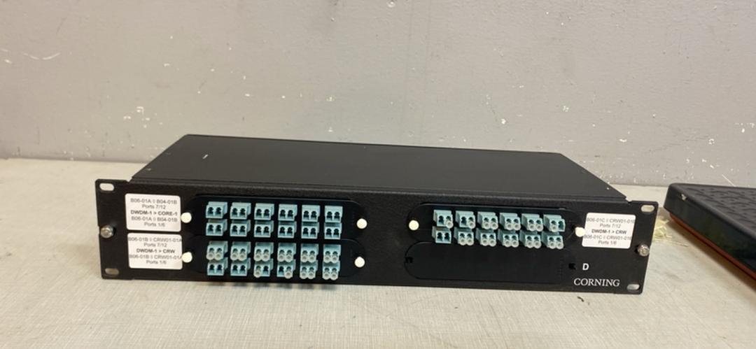 CORNING Fiber Patch Panel w/ Bulk Heads