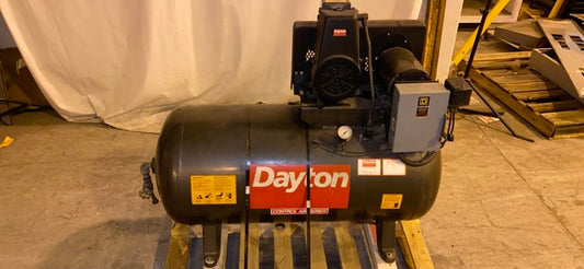 Dayton Air Compressor w 1.5HP MagneTek Motor 460v 60 Gal 5Z699(S6LLST3910)