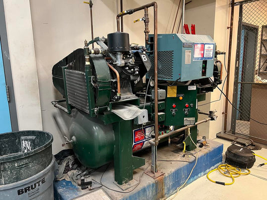 Duplex Air Compressor 7.5HP & Dryer 208v by EMSE(S6LLST9333)