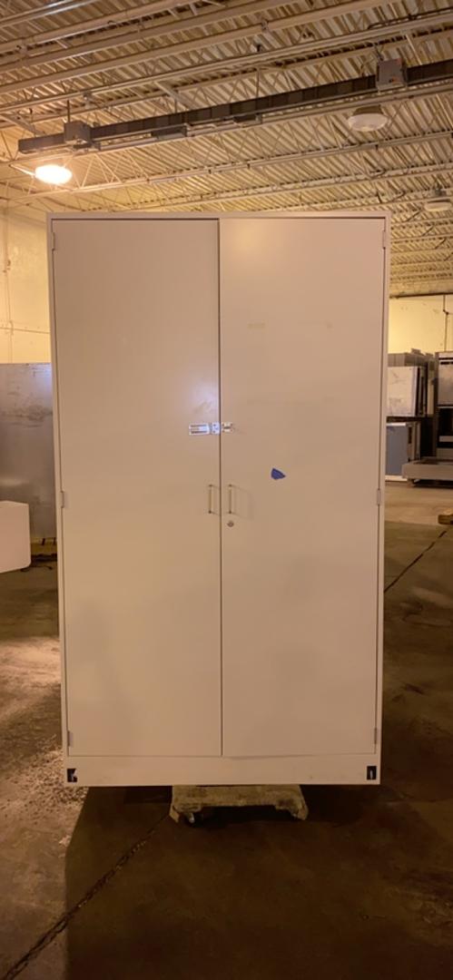 Fisher Hamilton Tall Storage Cabinet w/ swinging doors and shelves 48x19x85(S6LLST6292)