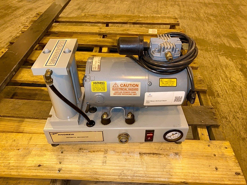 Gast 1Hab-77-M100X Vacuum Pump Andrew Automatic Dehydrator GE Motor(S6LLST0996)
