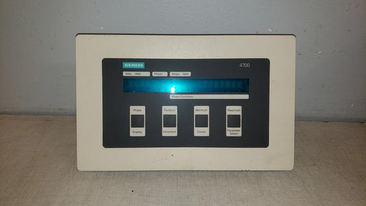 *Pickup Only* Siemens Power Meter Display 4700-DRC3-11HN(S6LLST8958)
