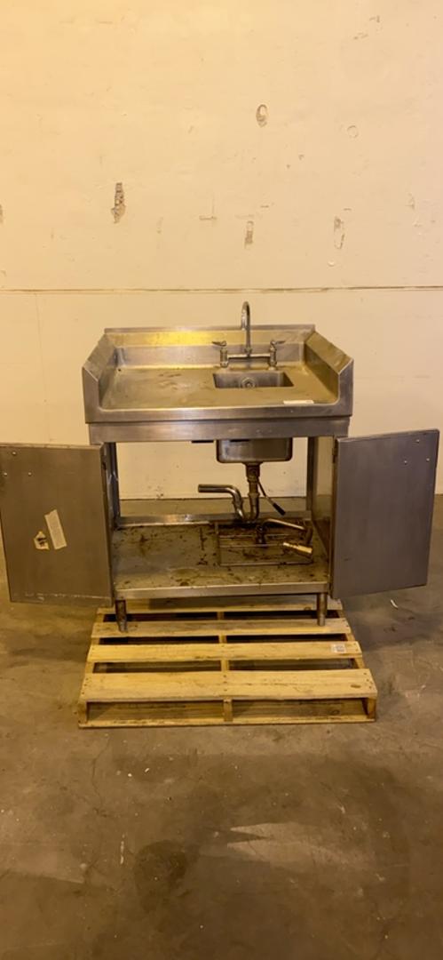 36" Stainless Steel Sink with Casework(S6LLST3429)