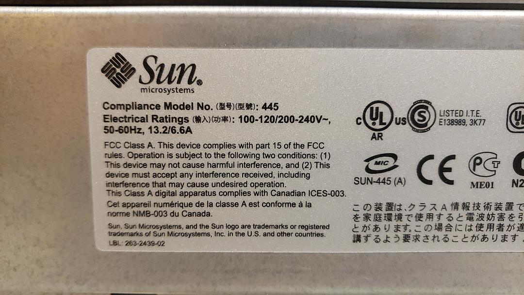 Sun Microsystems SunFire V445