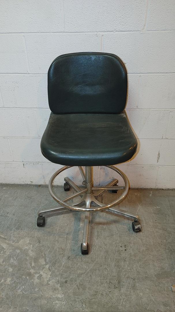 Dark Green Leather Chair