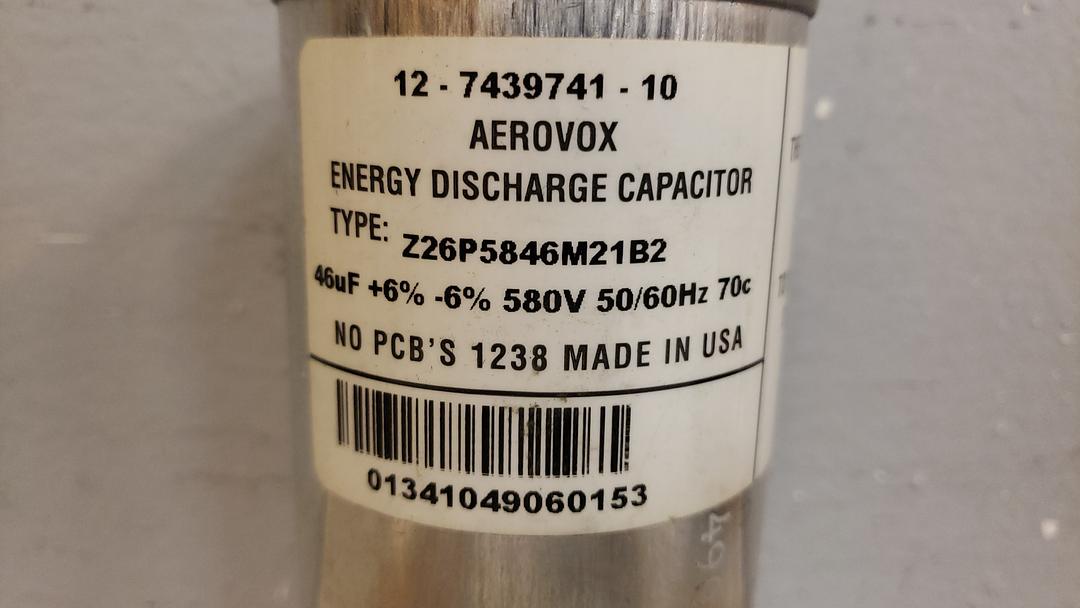 Aerovox Energy Discharger Capacitor Z26P5846M21B2(S6LLST11223)