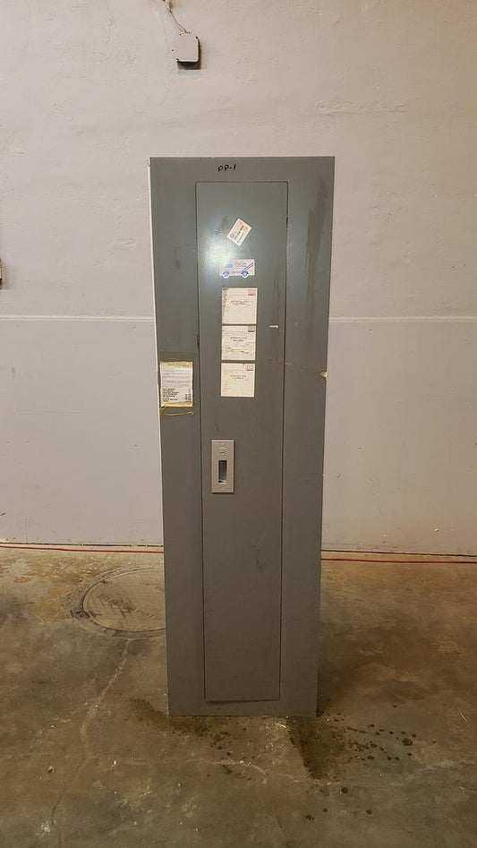 225A 240V Square D NQOD Breaker Panelboard Loaded 3PH Dual Main Feed(S6LLST11848)