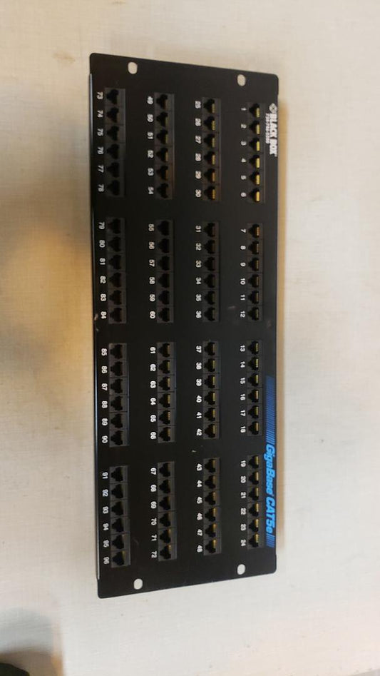 *Pickup Only* Black Box GigaBase CAT5e 96-Port Patch Panel- JPM910A-R4(S6LLST7524)