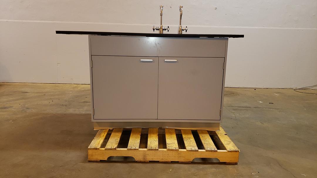 64" Hamilton Black Epoxy Sink Bundle(S6LLST7591)