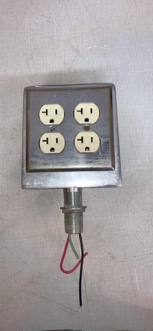 Lot of 16 x4 outlet / complete set. Metal box, 2 Duplex Receptacles(S6LLST10013)