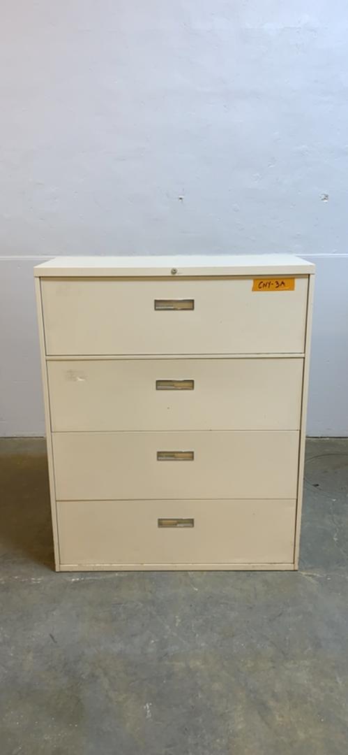 4' Tall Recessed 4 Drawer File Cabinet(S6LLST8684)