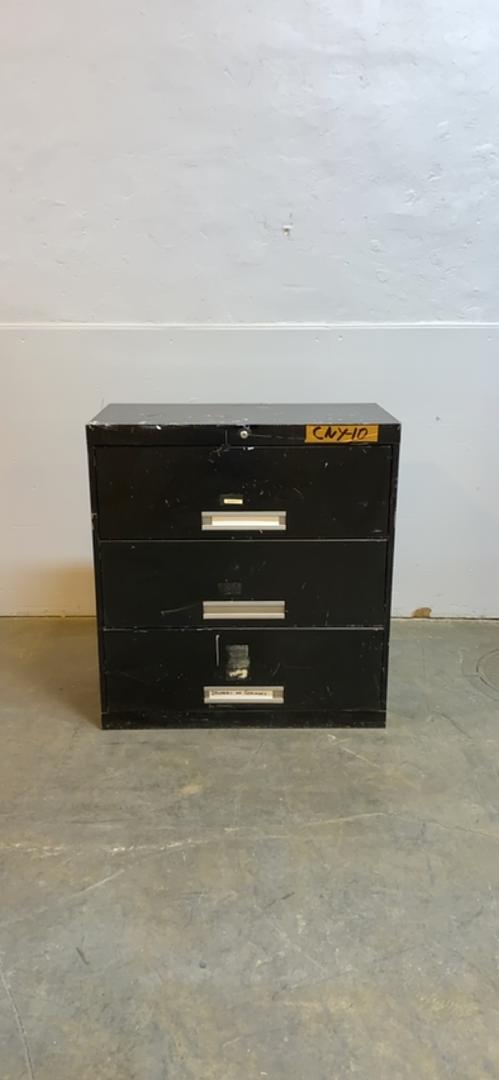 3' Tall Recessed 3 Drawer File Cabinet(S6LLST8685)