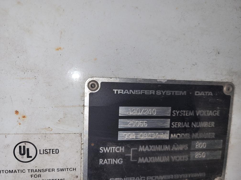 200A Generac ATS 240V Single Phase Automatic Transfer Switch