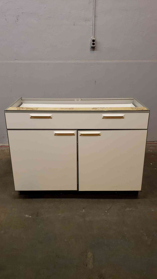 4' Recessed Wooden Casework W/ 1 Drawer 2 Doors(Q16648)