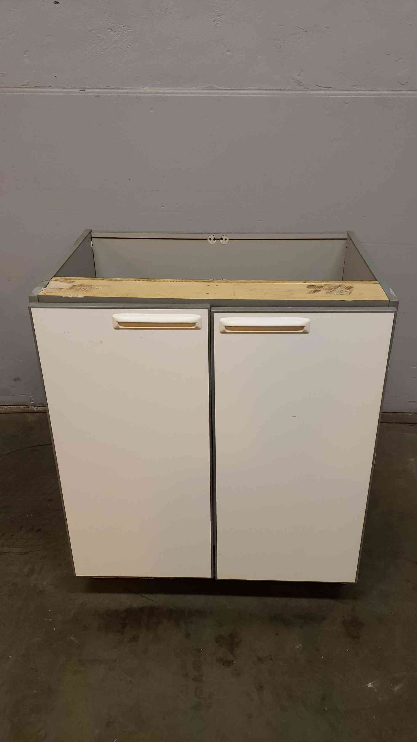 30" Recessed Wooden Casework W/ 2 Doors(Q16661)