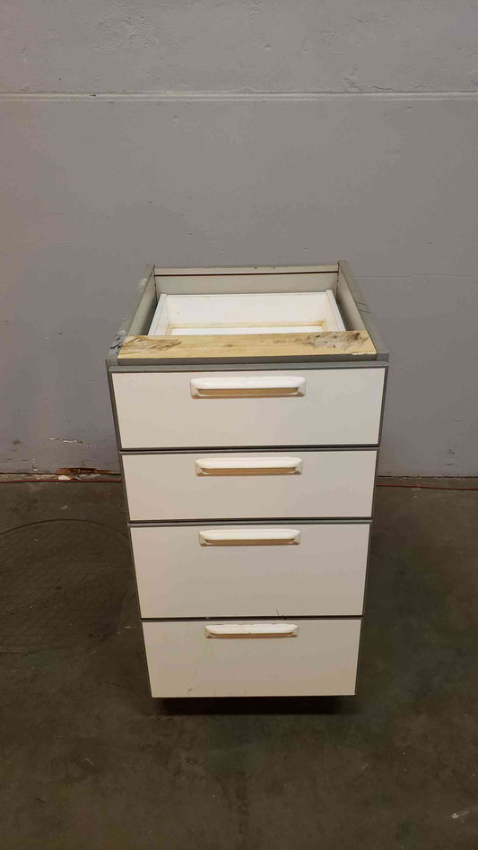 18" Recessed Wooden Casework W/ 4 Drawers(Q16664)
