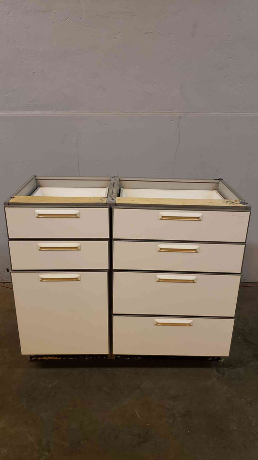 42" Recessed Wooden Casework W/ 7 Drawers(Q16680)