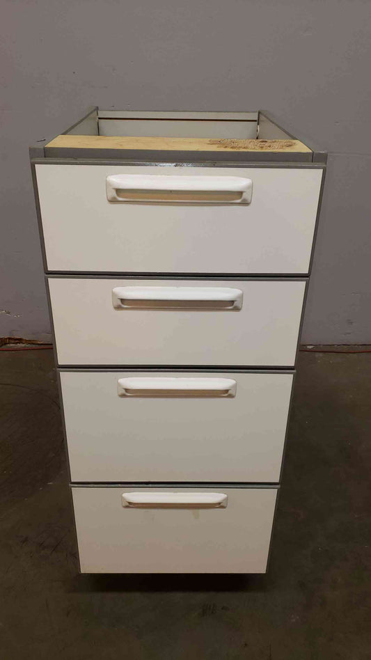 15" Recessed Wooden Casework W/ 4 Drawers(Q16692)