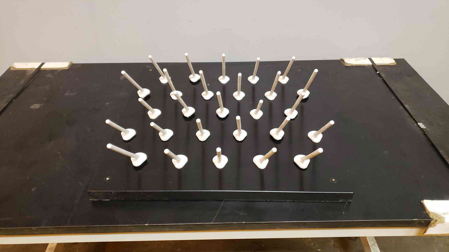 2x2 Black Epoxy Peg Board(100658)
