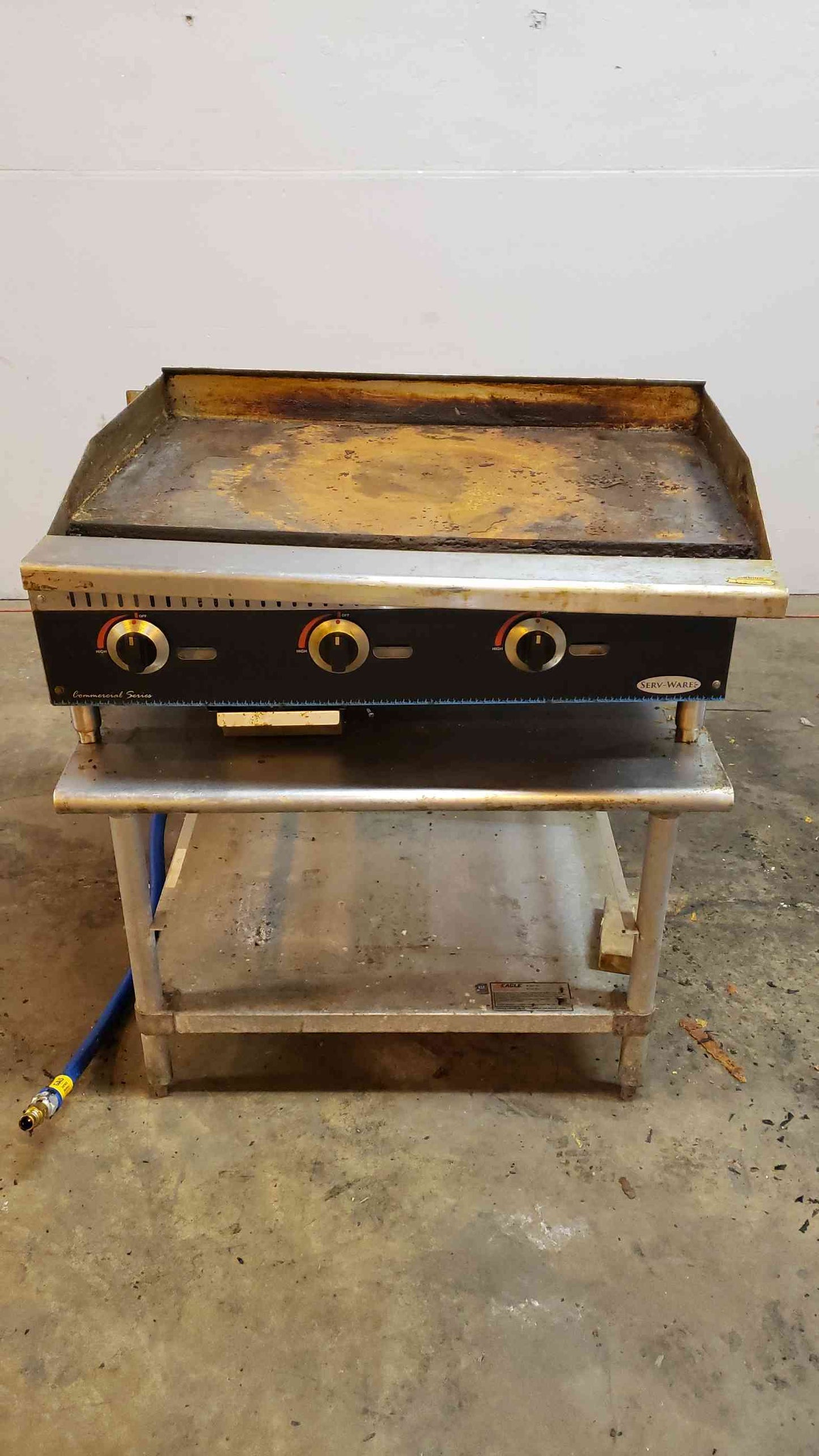 SERV-WARE Stainless Steel Flat Top Griddle SMG-36(100785)
