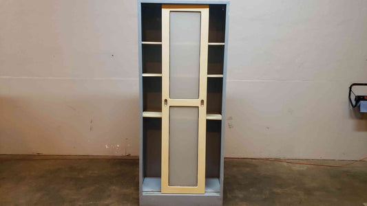 7' Tall Blue Metal Storage Lab Cabinet with Shelves(1378AA)