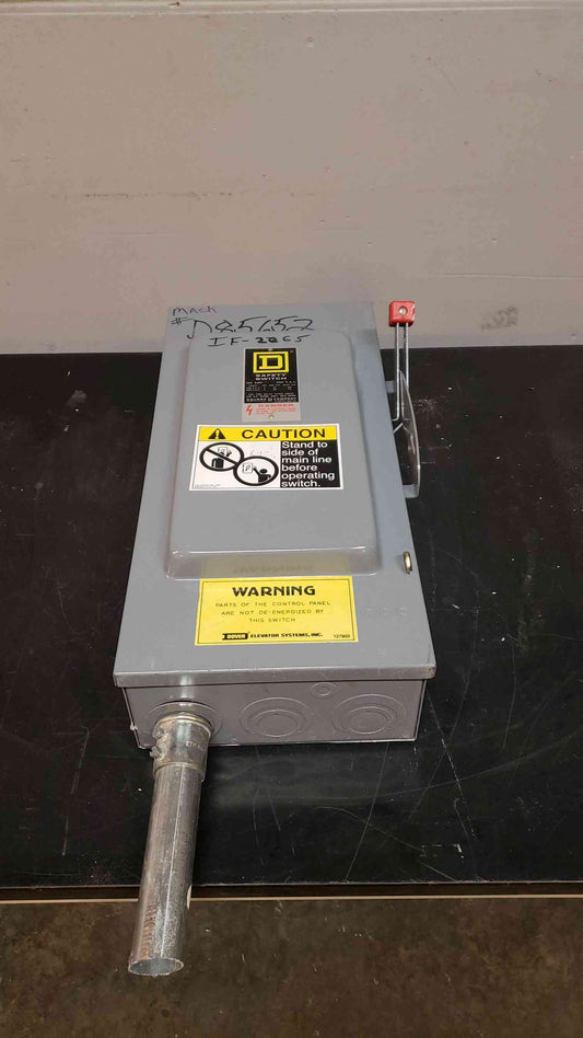 100A Square D Safety Switch Series E1 H363 480v / 600v(3400AA)
