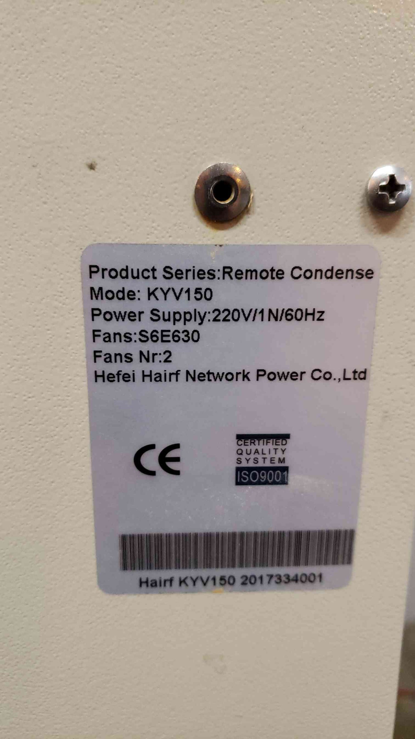 Hairf Remote 2 Fan Condenser KYV150 220V (SKU: 2912AA)