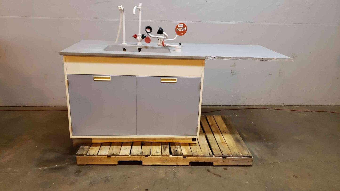 Fisher Hamilton 79" Sink Casework w Extended Counter Gray Epoxy (SKU: 2932AA)(2932AA)