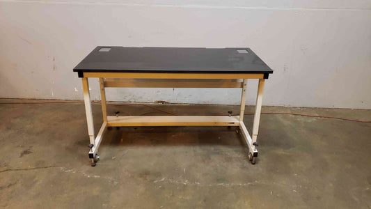 5' Rolling Lab Table Desk Epoxy Top (SKU: 3458AA)(3458AA)