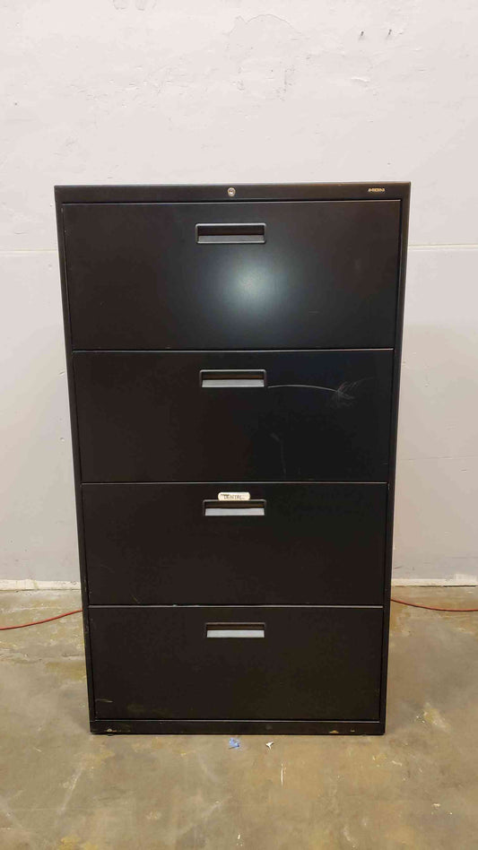 Hon Black 4 Drawer Filling Cabinet (1166AA)(1166AA)