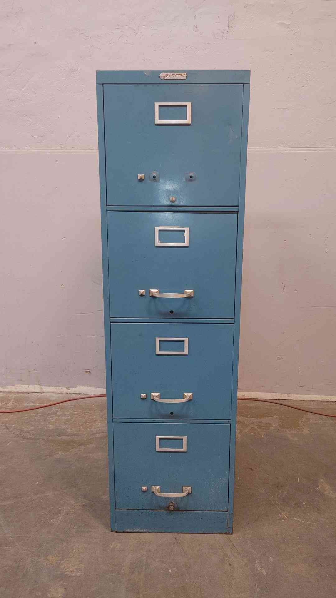 *Pickup Only* Blue Steelmaster File Cabinet Filing Cabinet (1169AA)(1169AA)